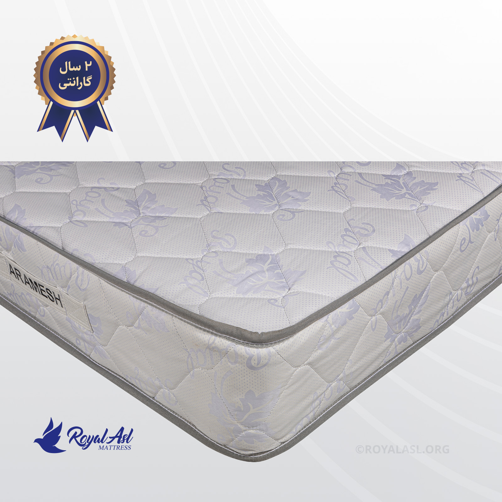 Product-Sample-Aramesh-V03 تشک رویال اصل یک نفره مدل آرامش - Image 3